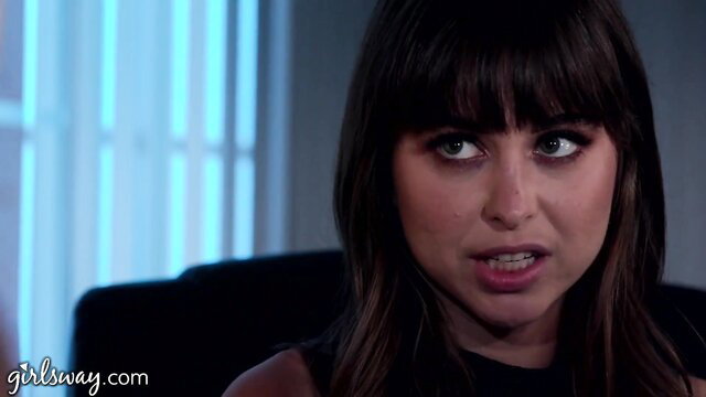 Riley Reid intense closeup in GIRLSWAY lesbian scene with Kenna James