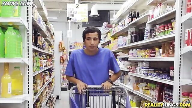 Luna Star in Reality Kings supermarket scene