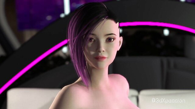 Neon Dreams sexy Asian girl nude in VR Nexus Neon Dreams VR
