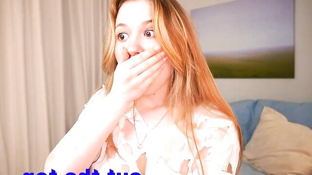 _miracle_keen_ shocked face in sheer top, big eyes wide open