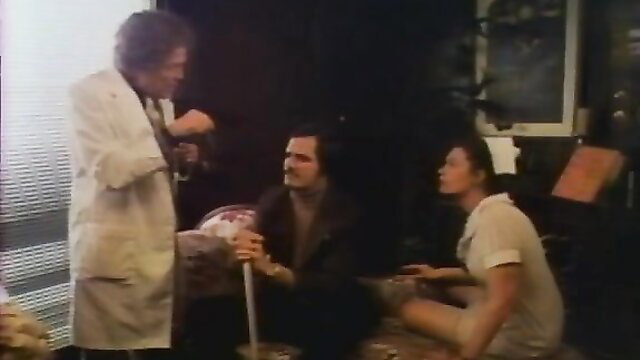 Classic 1980 porn: Doctor with patient & nurse in exam room threesome