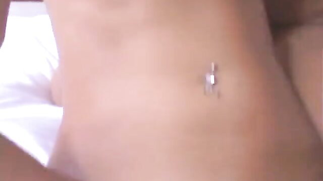 Passionate lesbian sluts scissoring with navel piercing closeup