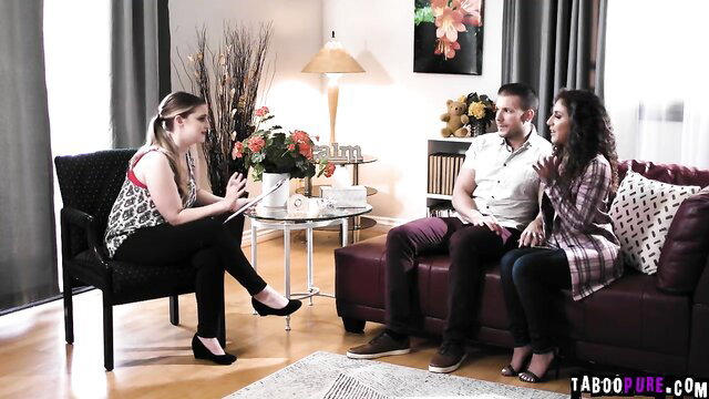 Codey Steele with hot wife and counselor in taboo threesome session