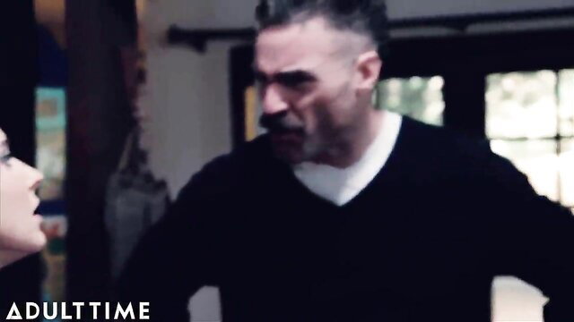 Angry stepdad confronts out-of-control teen daughter in tense Adult Time scene