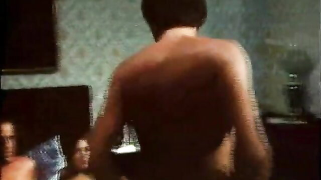 Classic retro porn Ms Mutzenbacher nude man back view with women