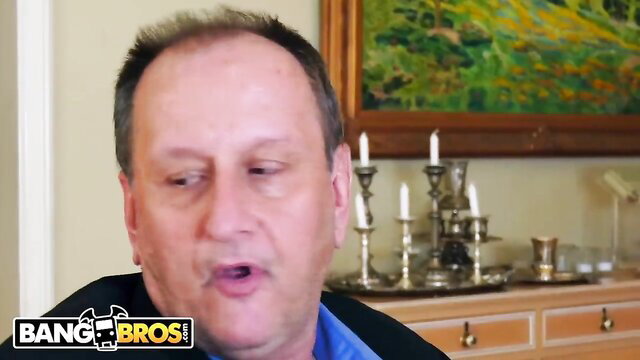 Man speaking in Bang Bros interview thumbnail with AJ Applegate