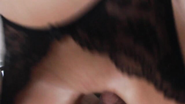 Closeup of woman's mouth and tongue in first time anal Valentine's fantasy