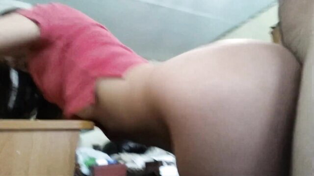 Russian girl big ass bent over fucked hard in amateur homemade