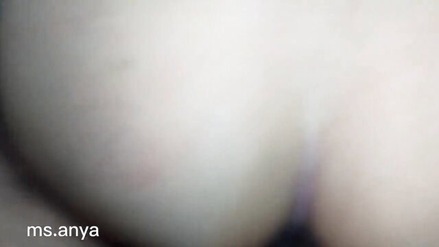 Blurry closeup of Randi cheating girl's big pale tits and curves