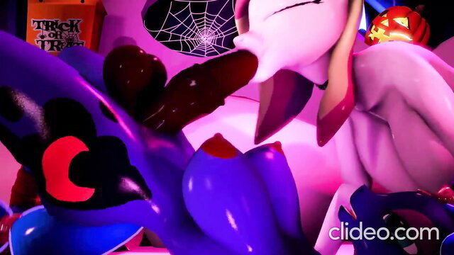MLP Halloween futa Rarity Nightmare Moon dick sucking orgy