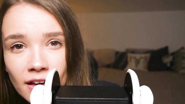 Bunny Marthy ASMR closeup mouth open sucking dick tease