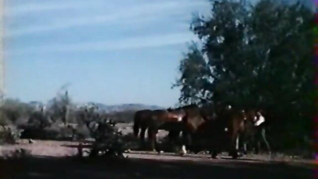 Native American babes with horses in arousing retro porn thumbnail