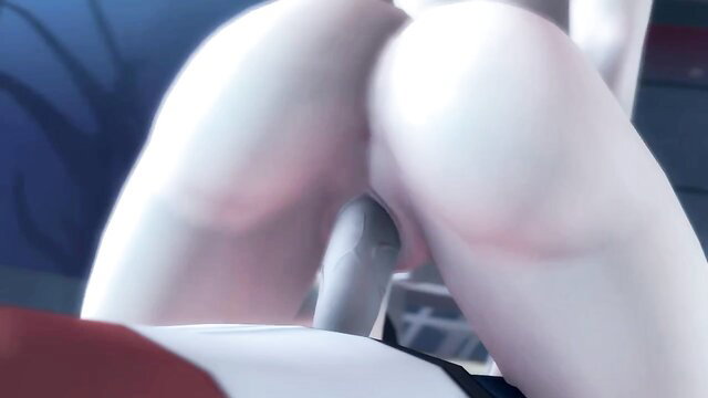 Misty's Gym Battle: Animated hentai babe with huge ass fucked doggystyle