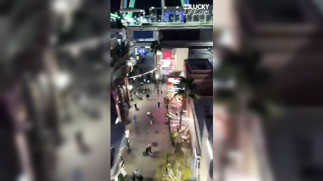 Abigaiil Morris big tits crowd scene Mr Lucky Life