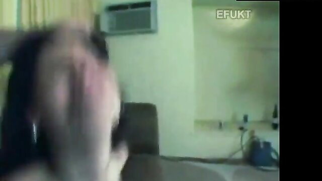 Mystery woman breath play tease in room, erotic tension builds