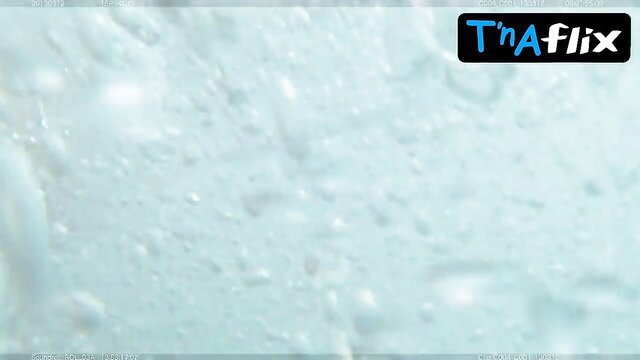 Allison Miller in skimpy blue bikini wet skin scene Devil's Due