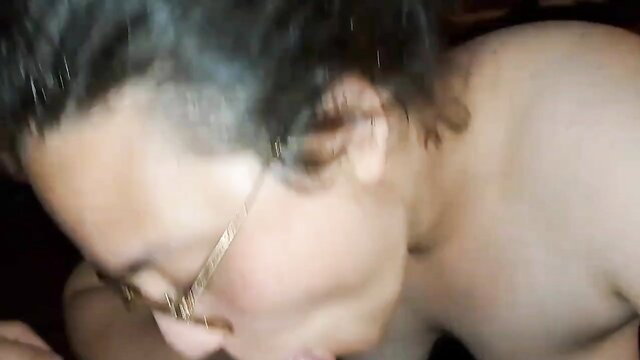 Horny girlfriend lips wrapped around cock closeup