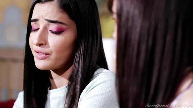 Emily Willis upset closeup emotional face crying eyes