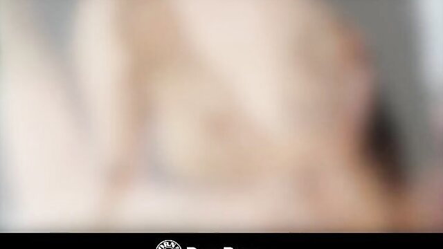 Blurry threesome with two teen beauties nude and entangled