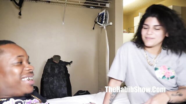 Dominican Rican busty ebony giving head to black guy amateur