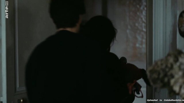 Golshifteh Farahani in intimate back embrace scene from Les Deux Amis (2015)