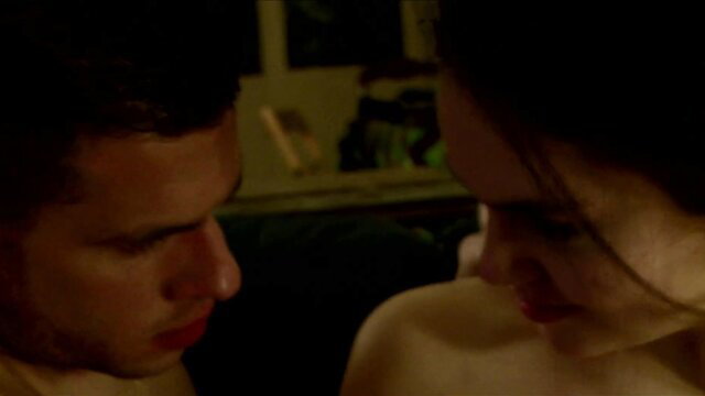 Mailys Amrous French brunette in intense closeup kiss nude