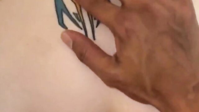 Hand spreading curvy ass exposing tight hole closeup