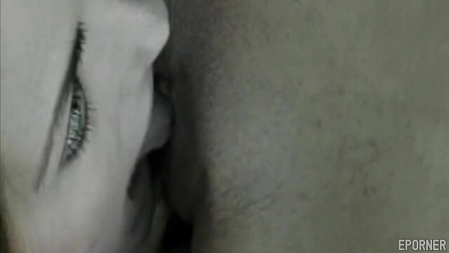 Vintage lesbian closeup eye gaze in erotic scene