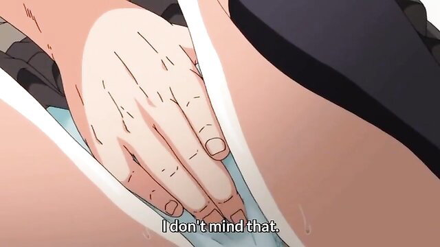 Anime JK upskirt hand fingering wet pussy closeup hentai JAV Ep 3