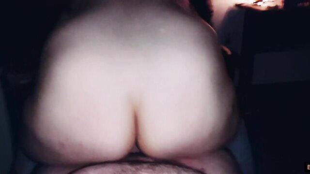 Thick white ass spread wide in dorm, amateur student pussy tease