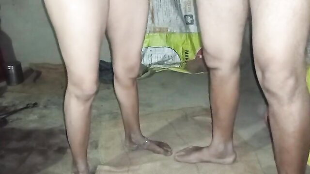 Nude Desi college girls standing barefoot, tight asses exposed