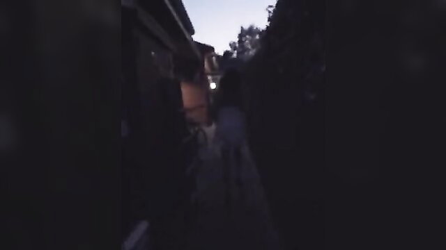 Eden Rose walking nude in dark alley Valley Queen celeb tits scene