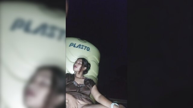 Mamta Bharti rides step bro-in-law on Plasto pillow in dark