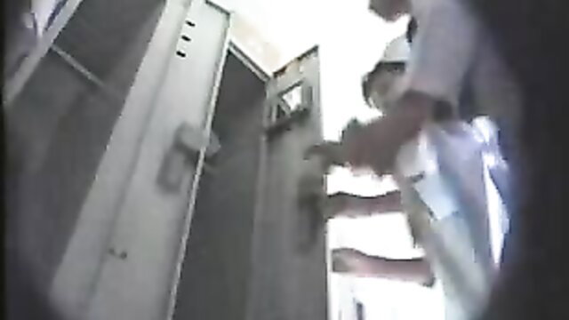Spy cam of Asian nurses changing clothes in locker room