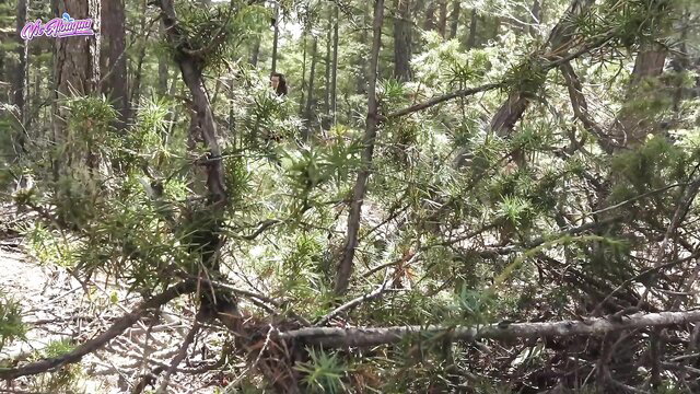 Vic Alouqua in forest, zombie virus antidote adult scene