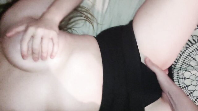 Stepsis in skirt rides cock hard POV amateur fuck