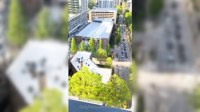 Whopperme Highrise Sextape aerial city view amateur outdoor tease