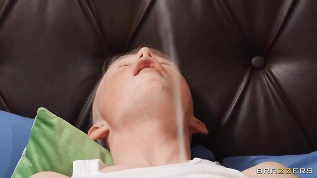 Isis Love maid deepthroats cock on bed, Brazzers XXX HD