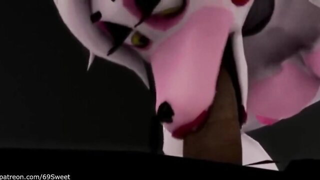 FNAF Mangle white furry giving blowjob in hot HMV SFM animation