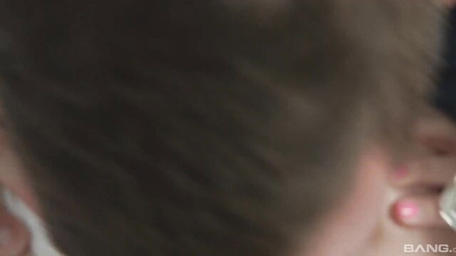 Rebel Rhyder closeup profile in stockings and stilettos