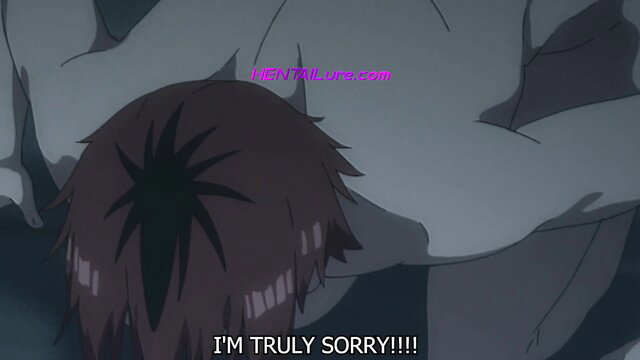 Fern from Frieren x Stark hentai parody, girl bowing apology nude ass up