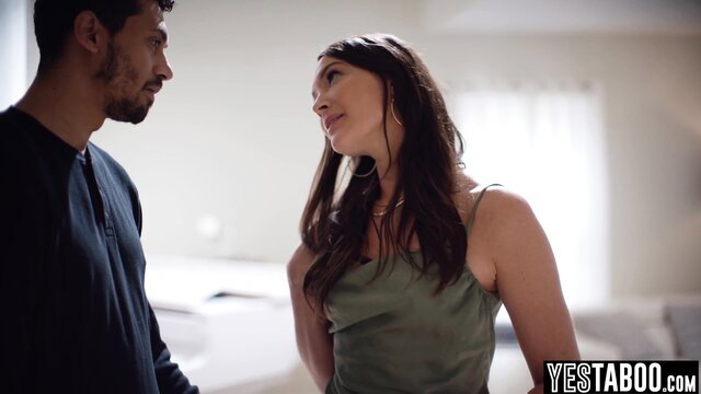 Alex Jones petite MILF wife eyes BBC stud in tight dress