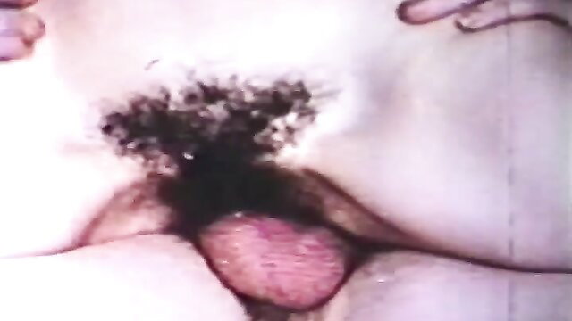 Vintage closeup of hairy pussy and clit in explicit XXX thumbnail
