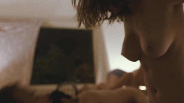 Elizabeth Olsen closeup in Martha Marcy May Marlene, sexy bedroom scene