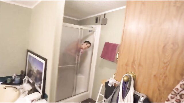 CocoVandiXXX showering nude with wet body in amateur seduction vid