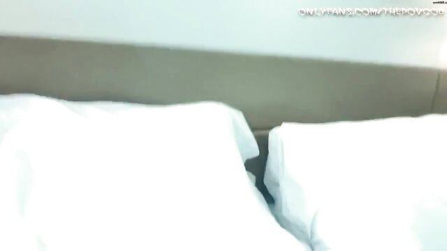 Candice Dare POV bed sex closeup, nude tits and sheets tease