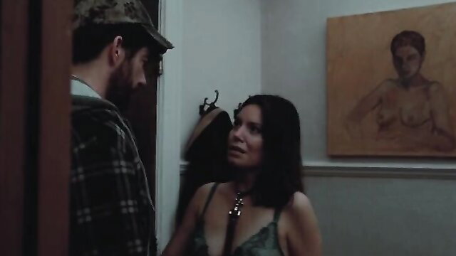 Magalie Lépine Blondeau nude tits in sexy lingerie from The Nature of Love (2023)