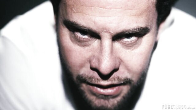 Intense Seth Gamble closeup stare in Pure Taboo Serial Breeder scene