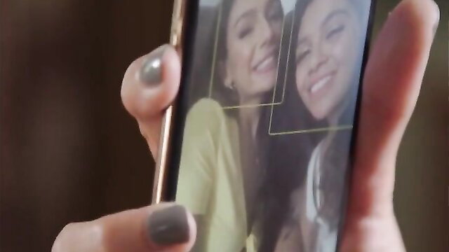 April Olsen and Harley Haze posing for a selfie