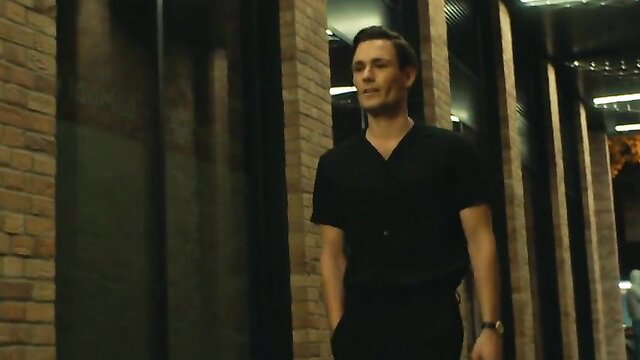 Hot Polish actor in black shirt from Pokolenie Ikea 2023 sex scenes